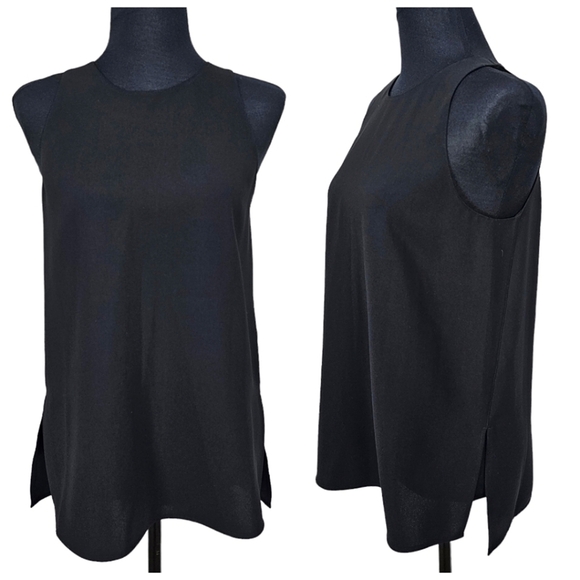Vince Black Basic Sleeveless Keyhole Back Heavy Knit Layering Tank Top Size XS - Picture 1 of 13